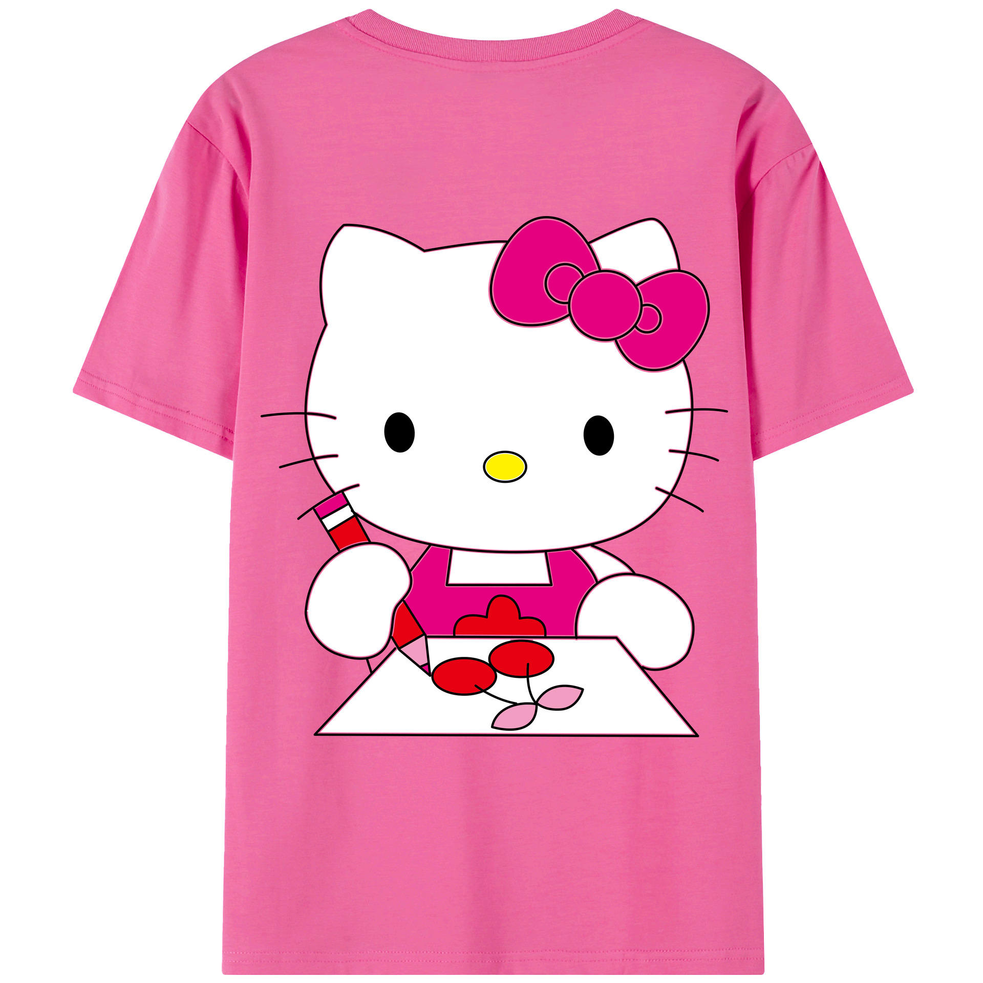 （画像用） Hello Kitty ハローキティ レディース半袖Tシャツ(バックプリント)